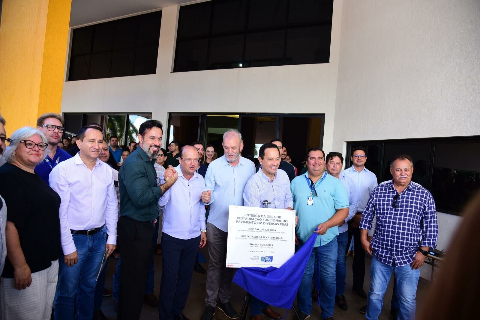 Imagem de compartilhamento para o artigo Prefeito interino Defensor Ernany destaca obras de saneamento e desenvolvimento de qualidade em Chapadão do Sul da MS Todo dia